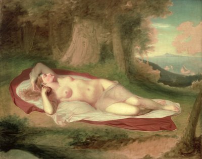 Ariadne schlafend auf der Insel Naxos, 1831 von John Vanderlyn